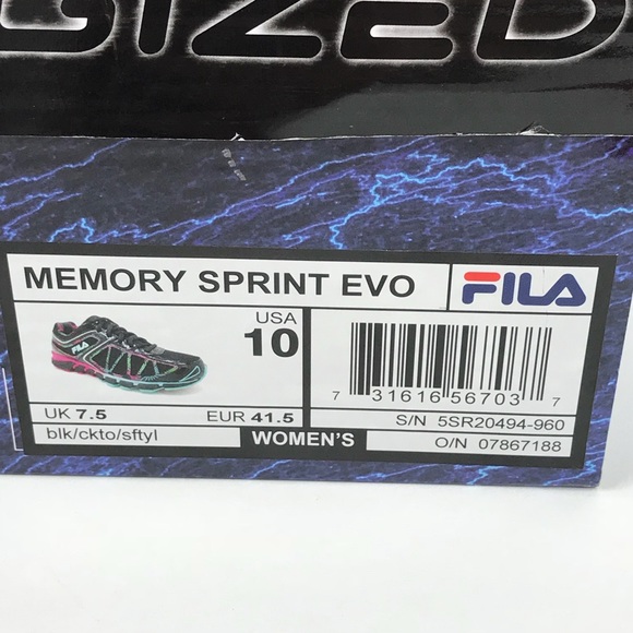 fila memory sprint evo